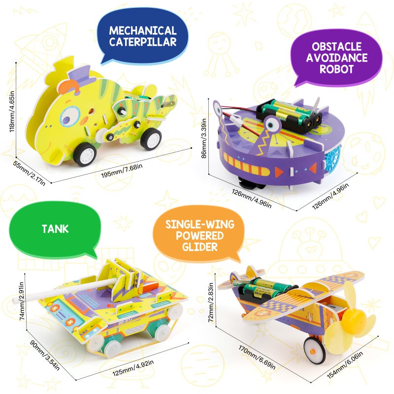 Kasfalci STEM Kits for Kids Age 8-10, STEM Toys for Boys Age 8-12, Science Experiments Robotics Engineering Projects Crafts Robot Building Activities for 6 7 8 9 10 11 12 13 14 Year Old Boys - Image 4